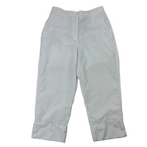 LIZGOLF by Liz Claiborne ANISSA White Wrinkle Free Coolmax Cropped Pants Sz 6